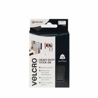 VELCRO® VEL-EC60239 Klittenband Om vast te plakken Haak- en lusdeel, Extra sterk (l x b) 100 mm x 50 mm Zwart 2 paar