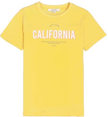 Garcia Meisjes t-shirt 'California' - Zomers geel