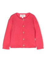 TEDDY & MINOU cardigan en coton nervuré - Rose