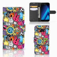 Samsung Galaxy A5 2017 Wallet Case met Pasjes Punk Rock