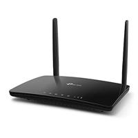 TP-Link Box 4G, Router 4G+ LTE Cat.6 300 Mbps WiFi AC 1200 Mbps, 2 x SMA voor externe antenne, 4 RJ45 Gigabit-poorten, verwijderbare antennes, OneMesh, voor elke operator, Archer MR600, zwart