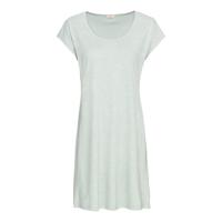 Jurkje met korte mouwen, biokatoen-hennepmix, waterblauw 36/38