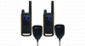 Motorola TLKR-T82 Extreme - Twin Pack - met Remote Speakers - Zwart