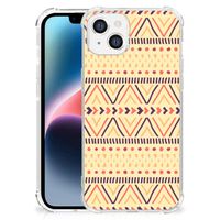 Apple iPhone 14 Plus Doorzichtige Silicone Hoesje Aztec Yellow - thumbnail