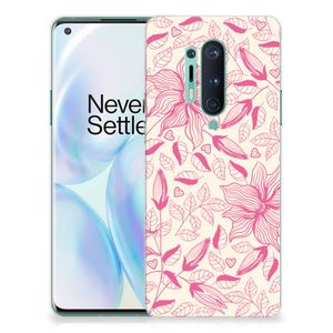 OnePlus 8 Pro TPU Case Pink Flowers