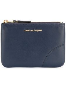 Comme Des Garçons Wallet porte-monnaie zippé à logo - Bleu