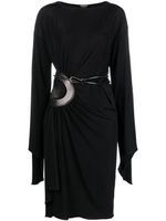 TOM FORD robe mi-longue à taille ceinturée - Noir