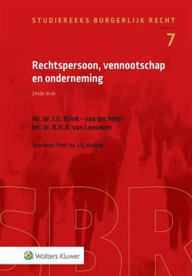 Rechtspersoon, vennootschap en onderneming - J.E. Brink-van der Meer - Paperback (9789013166835)