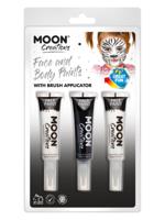 Moon Creations Face Body Paints and Brush