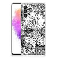 Silicone Back Case Samsung Galaxy A73 5G Skulls Angel