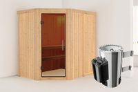 Karibu | Saja Sauna | Antracietglas | Kachel 3,6 kW Externe Bediening