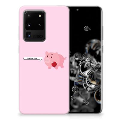 Samsung Galaxy S20 Ultra Telefoonhoesje met Naam Pig Mud Samsung Galaxy S20 Ultra Telefoonhoesje met Naam Pig Mud