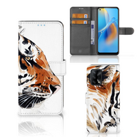 Hoesje OPPO A74 4G Watercolor Tiger