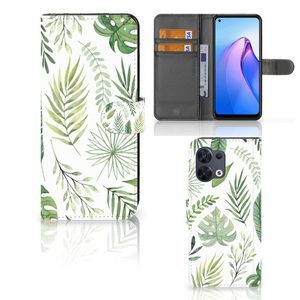 OPPO Reno8 Hoesje Leaves