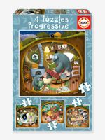 Progressieve Puzzels Bosverhalen 12/25 - EDUCA BORRAS blauw - thumbnail