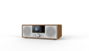 Denver MIR-270DW Internetradio met CD-speler Internet, DAB+, VHF (FM) AUX, Bluetooth, CD, USB, WiFi, Internetradio Hout (donker)