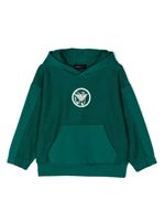 Emporio Armani Kids hoodie à patch logo - Vert - thumbnail