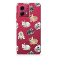 TPU Hoesje voor Motorola Moto G84 Konijntjes