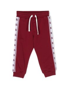 Dolce & Gabbana Kids pantalon de jogging à logo - Rouge