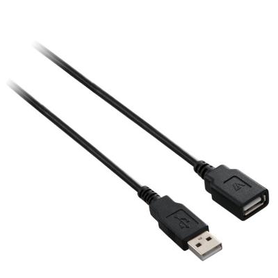 V7 V7E2USB2EXT-05M 5 m mannelijk naar vrouwelijk USB 2.0 A naar A verlengkabel - zwart