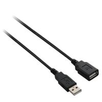 V7 V7E2USB2EXT-05M 5 m mannelijk naar vrouwelijk USB 2.0 A naar A verlengkabel - zwart