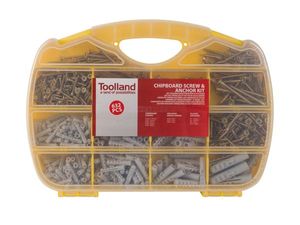 Toolland HAS14 schroefanker & muurplug 632 stuk(s)