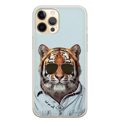 iPhone 12 Pro siliconen hoesje - Tijger wild