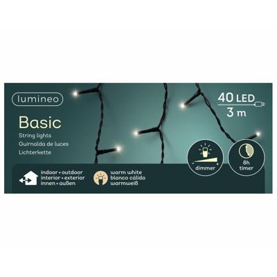 LED basicverlichting 40-lamps, 'warm wit'