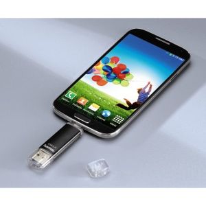 Hama FlashPen Laeta Twin USB-stick smartphone/tablet Zwart 128 GB USB 3.2 Gen 1 (USB 3.0), Micro-USB 2.0