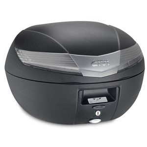 GIVI V40 Monokey Topkoffer, Topkoffers en zijkoffers voor de moto, fumé reflectoren, zwarte cover