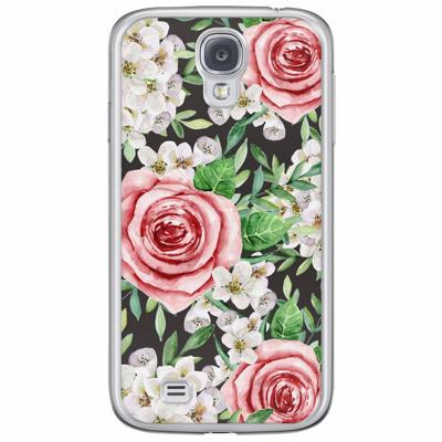 Samsung Galaxy S4 siliconen hoesje - Rose story
