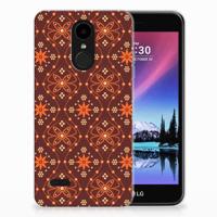 LG K4 (2017) TPU bumper Batik Brown