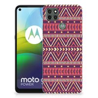 Motorola Moto G9 Power TPU bumper Aztec Paars