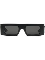 Gucci Eyewear lunettes de soleil rectangulaires à logo - Noir - thumbnail