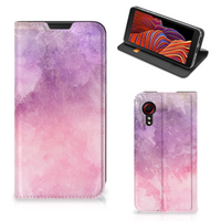 Bookcase Samsung Galaxy Xcover 5 Pink Purple Paint - thumbnail