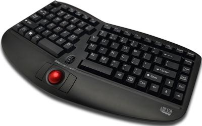 Adesso Tru-Form Media 3150 toetsenbord RF Draadloos QWERTY Engels, Amerikaans Engels Zwart