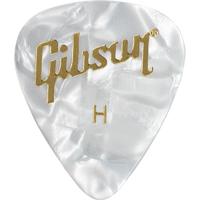 Gibson APRW12-74H plectrums Pearloid White Picks 12-pack heavy - thumbnail