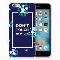 Apple iPhone 6 | 6s Silicone-hoesje Flowers Blue DTMP