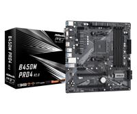 ASRock B450M Pro4 R2.0 Moederbord Socket AMD AM4 Vormfactor Micro-ATX Moederbord chipset AMD® B450