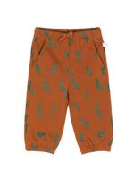 Stella McCartney Kids pantalon en coton à imprimé abstrait - Marron - thumbnail