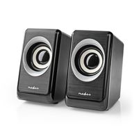 Nedis PC-Speaker | 2.0 | 18 W | 3,5 mm Male | 1 stuks - CSPR20020BK CSPR20020BK