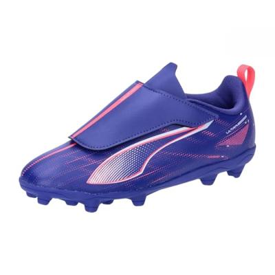 PUMA Unisex Kids Ultra 5 Play V FG/AG Rb Jr voetbalschoenen, Lapis Lazuli PUMA White Sunset Glow, 21 EU