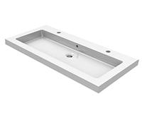 Sanifun Wiesbaden keramische meubelwastafel 100x46 2 kr.gaten