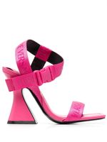 Versace Jeans Couture sandales 110 mm à logo imprimé - Rose