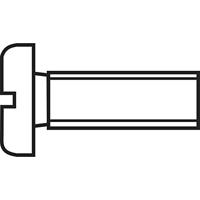 TOOLCRAFT 815829 cilinderschroeven M3 20 mm sleuf DIN 84 ISO 1207 kunststof, polyamide 10 st.