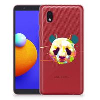 Samsung Galaxy A01 Core Telefoonhoesje met Naam Panda Color