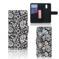 Nokia 2.3 Hoesje Black Flowers