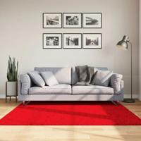 vidaXL Vloerkleed HUARTE laagpolig zacht wasbaar 160x160 cm rood, tapijt, kleed, vloermat, vloerbedekking, kleedje, kleed woonkamer, vloerkleed groen