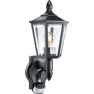 Steinel L 15 S 617813 Buitenlamp met bewegingsmelder (wand) Spaarlamp, LED E27 60 W Zwart