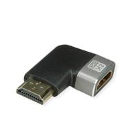 ROLINE 8K HDMI-adapter, HDMI ST/BU, 90° hoek
